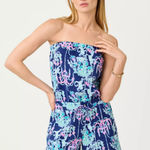Lilly Pulitzer  Strapless Romper With Pockets Photo 0