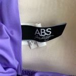 ABS Allen Schwartz  Purple Twist Strapless Bikini Top Size 4 Photo 5