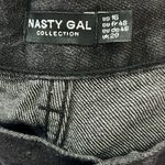 Nasty Gal NWT Jeans Womens 20 Washed Black Contrast Hem Normcore Casual Organic Photo 6