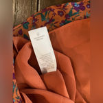 Rebecca Minkoff caden printed Floral long sleeve Tiered Ruffle Mini Dress Orange Photo 7