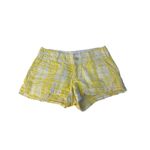 Lilly Pulitzer  Shorts Size 00 Yellow / White Plaid Seersucker Cotton Chino Photo 1