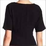 Bobeau  Women’s Black Stretch Crepe Pleated Bodice Faux Wrap Dress Size XL‎ Photo 5