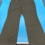 Chico's  Platinum Ultimate Fit Denim Jeans Barely Flare Olive Green Size 20 Photo 7