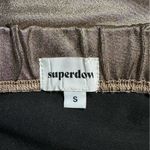 superdown  Ira Mini Skirt Women's Small Metallic Bronze Bodycon Stretchy NWT Photo 4