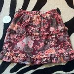 Lost + Wander NWT Garden Floral Ruffle Mini Skirt Photo 5
