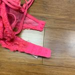 Victoria's Secret Very Sexy Push Up Bra Neon Pink Lace Bow Size 34C Undewrire Photo 5