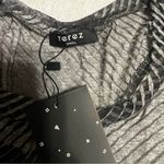 Terez NWT women’s black camo tank top. Size SMALL Photo 2