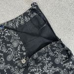 Charter Club Floral Print Linen Blend Capri Pants Black White Size 10 Photo 6