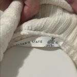 Altar'd State  White Cowl Neck Sweater Modern Ribbed Knit, Size XL Photo 1