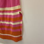 Mable Orange Pink Striped Cut Photo 7