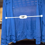 Ny Collection Women's Blue Cardigan Size L Photo 4