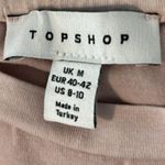 Topshop ASOS Oversized Drop Shoulder Boxy Short Sleeve Crew Neck Tee Shirt Pink Photo 6