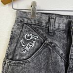 Wrangler Vtg Jeans Womens 27x29.5 Bareback Black Acid Wash Cotton Made in USA * Photo 3