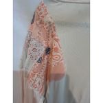 We The Free  Patchwork Long Sleeve Top Cream Pink Paisley Butterfly Boho Small Photo 7