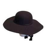 Mud Pie  Women's Vale Wide‎ Brim Link Hat Black Size OSFM Western Photo 3