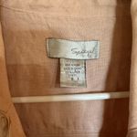 Spiegel Light Pink 100% linen Trench Coat Size 6 Photo 4