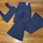 Aerie NWT Offline Houndstooth Sport Bra In Blue Size L Photo 6