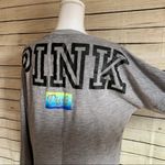 PINK - Victoria's Secret Victoria’s Secret PINK Grey College Sweatshirt Photo 4