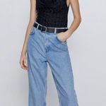 ZARA Black Fringe Bodysuit Photo 0