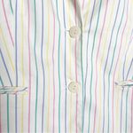 Sag Harbor Blazer Womens Size 14 Pastel Easter Rainbow Stripe Office Work Career Photo 5