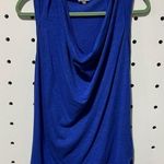Splendid Women Blue Linen Blend Draped Tunic Lightweight Top Size S Photo 0