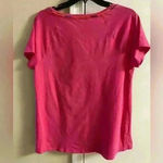 Soft Surroundings  t shirt v‎ neck embroidered 100% cotton Medium Photo 2