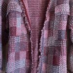 ZARA  NWOT Tweed Cardigan Blazer Jacket Coat Size Small Pink Red Women’s Clothing Photo 2