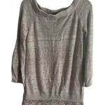 Knox Rose  Size Small‎ Boho Festival Crochet Tan Sweater Photo 0