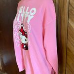 Sanrio Women’s Medium Pink Holiday Hello Kitty Pullover Sweatshirt Photo 4