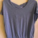 Gaiam Crossed Strap Tank Top blue/ gray Size M made in China cotton lightweight Photo 0