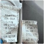 H Trend Ruffle Neck Lace Detail Silk Shell Fully Lined Blouse Size XS Coquette Photo 15