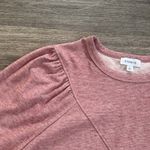 Evereve  Women's Rose Sweatshirt Kylar Puff Sleeve Sweater Photo 5
