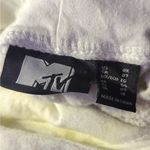 MTV Sweatshirt Hoodie Woman's One Size Cropped Tie Photo 9