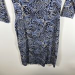 Talbots  Bella Side-Drape Dress Paisley Print Woman Size P Office Career Stretchy Photo 7