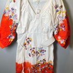 Anthropologie NEW Women's Clemence Dip Dyes Embroidered Floral Dress Size 4 Photo 0