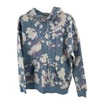 Adidas  floral tie-dye blue purple hoodie S pastel casual active workout colorful Photo 0