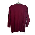 Liz Claiborne Crazy Horse Vintage Burgundy Jersey Knit Cardigan Sweater Photo 1