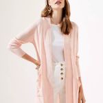 Loft Pink Open Front Cardigan Duster SM Lslv Pkts Pretty In Pink multifunctional Photo 3
