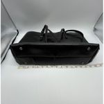 Kattee Large Black Leather Tote Shoulder‎ Bag, Purse, 2 Handles Zippered Pockets Photo 2