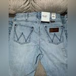 Wrangler Retro Embroidered High Rise Trumpet Flare Jeans Photo 6