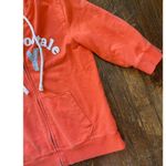 Aeropostale Pastel Orange 3/4 Sleeve Zip Up Hoodie Size XL Photo 3