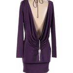 Dresses And Other‎ Drugs purple cowled back/ backless mini dress NWT small Photo 3