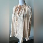 Elizabeth and James  silk romantic Button-Up silk Blouse Photo 2