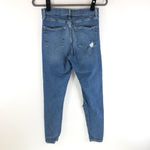 Topshop  Womens Jeans Jamie High Rise Skinny Distressed Medium Wash Size 30 Photo 1