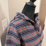 Burton ‎ Women's Colorful Stripe Serape Popover Sweatshirt Hoodie Half Button XS Photo 3