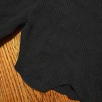 ASOS  Design Black Knit Scalloped Crop Mock neck Long Sleeve Sweater Photo 1