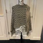 Renee Anthropologie Grey Chainlink Fringed Poncho  Photo 4