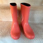 UGG  Pink Rubber Waterproof Mid-Calf Rain Boot Photo 1