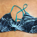 Fabletics  Black and Teal Bikini Top Photo 0