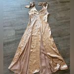 Topshop  Satin Maxi Dress in Blush Photo 5
